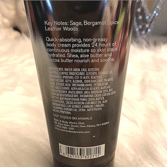 NWT Bath & Body Works Graphite Shea Men Body Cream - Picture 3 of 4